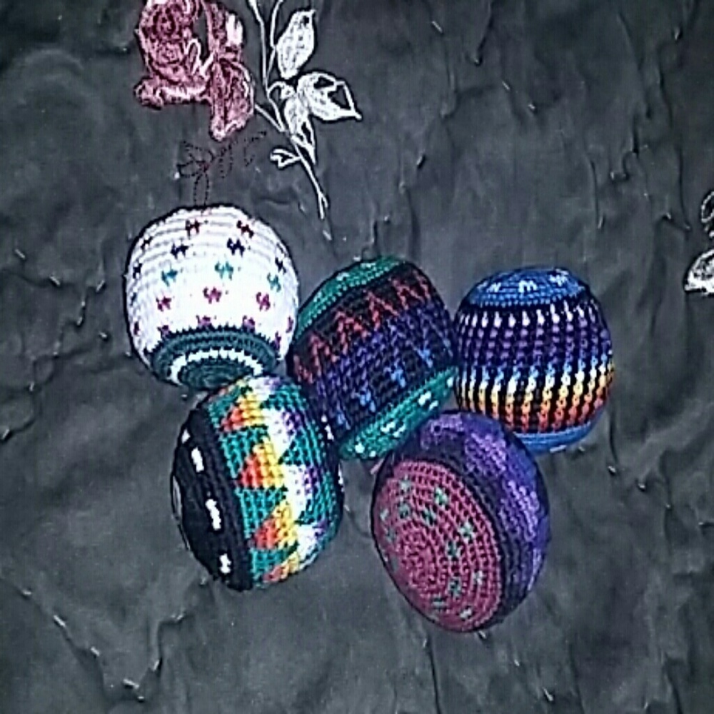 Knitted Hackey Sacks